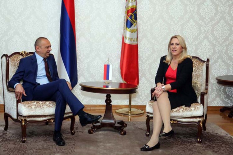 Cvijanovićeva sa Milićevićem: Jačati veze sa Vojvodinom