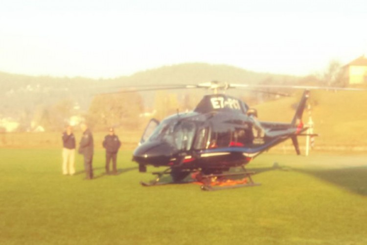 Helikopter Srpske izviđa situaciju na Romaniji