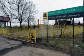 Na pomolu obustava rada u Rudniku Kreka
