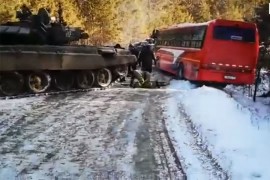 Ruska "vojna intervencija": Tenk kao šlep služba