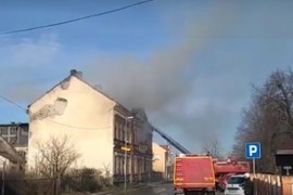 Izgorjela zgrada nekadašnjeg Brodogradilišta Sava