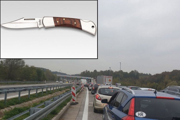 Obilazio kolonu kod naplatne kućice pa posječen čakijom