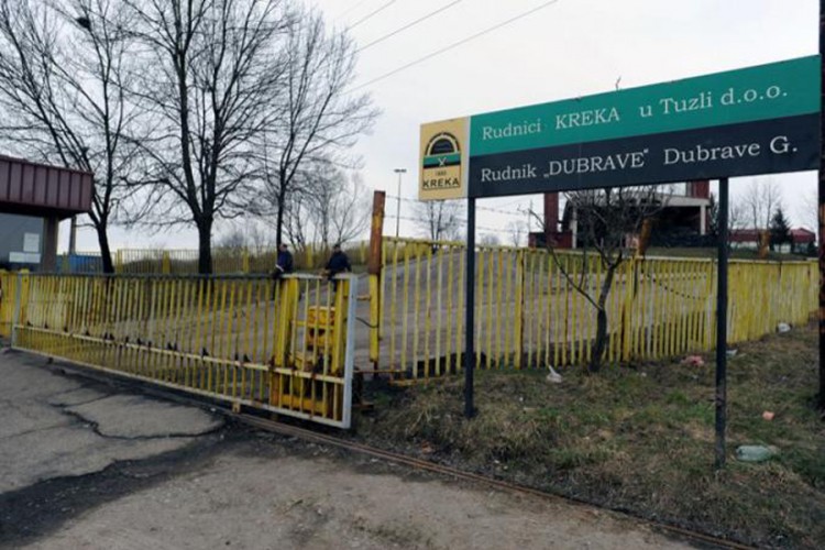 Na pomolu obustava rada u Rudniku Kreka