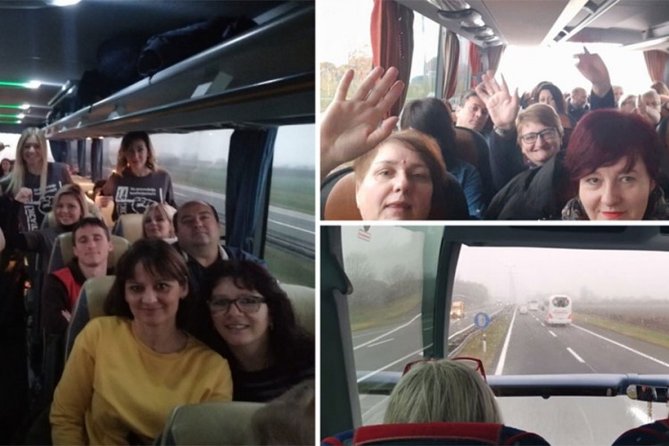 Učitelji iz svih dijelova Hrvatske autobusima krenuli za Zagreb