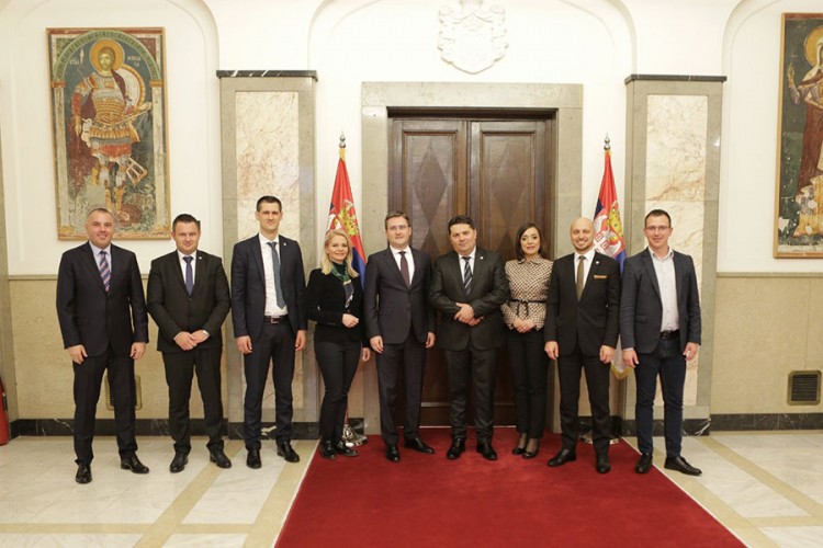 Članovi Ujedinjene Srpske sa Selakovićem i Đurićem: Odlična saradnja Srbije i Srpske
