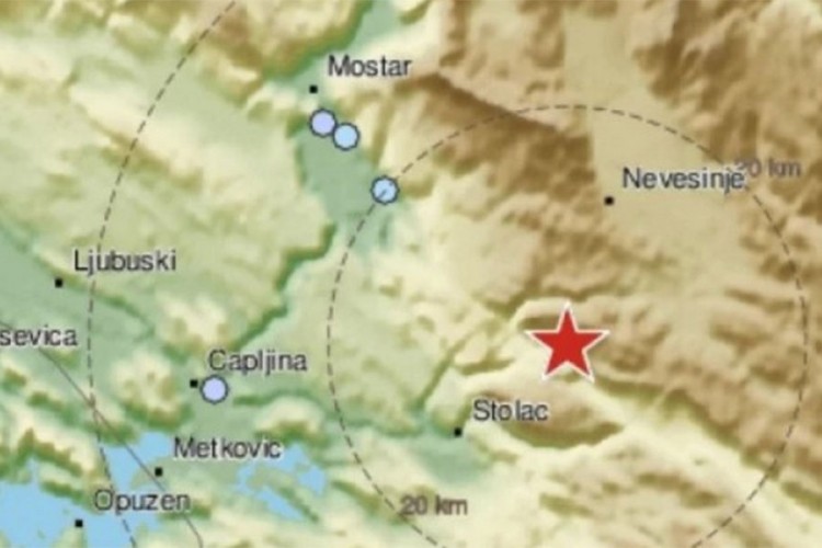 Novi zemljotres u BiH