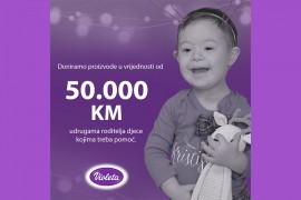 Violeta donira udruženjima roditelja djece kojima treba pomoć