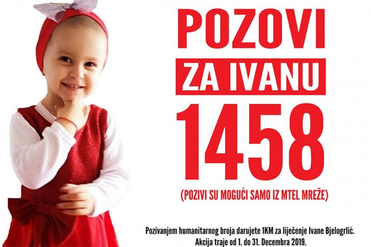 Pozovite 1458 za pomoć trogodišnjoj Ivani