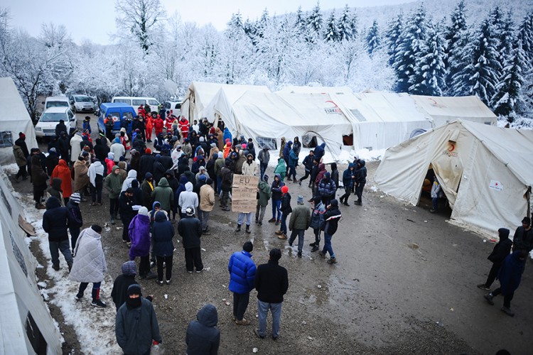 "Migranti štrajkom u BiH traže slobodan put ka Austriji"