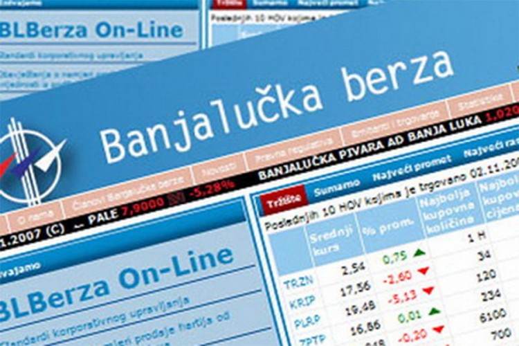 Promet na Banjalučkoj berzi 1,88 miliona KM