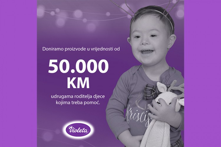 Violeta donira udruženjima roditelja djece kojima treba pomoć