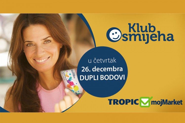 Brže i lakše do uštede: Dupli bodovi u Tropic i mojMarket trgovinama