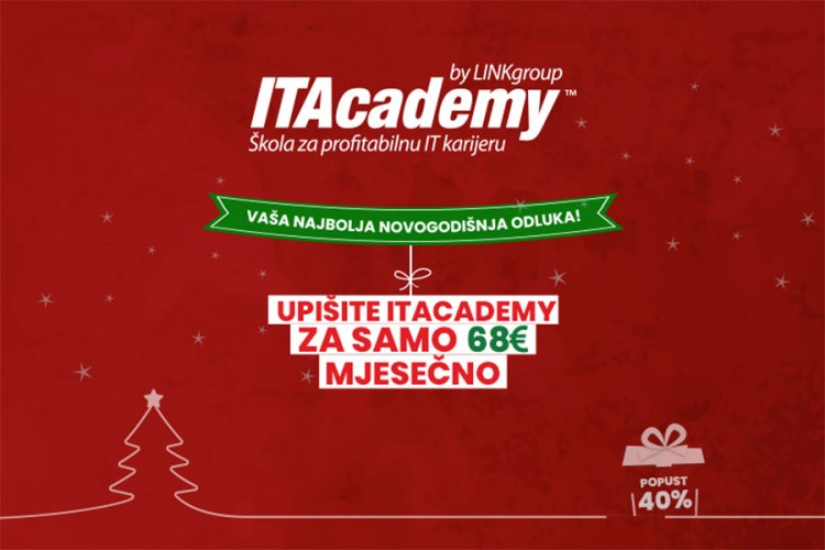 Promijenite život u 2020: Upišite ITAcademy za samo 68€ mjesečno