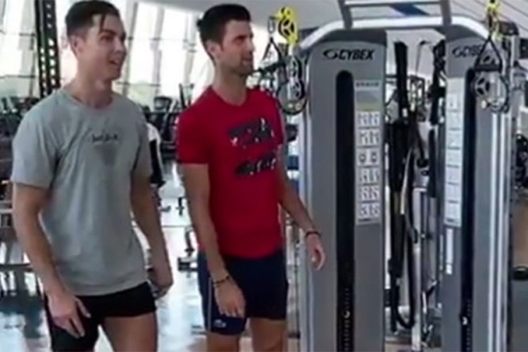Đoković i Ronaldo zajedno trenirali u Dubaiju