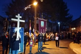 Hiljade Bilećana u litiji podrške odbrani svetinja u Crnoj Gori