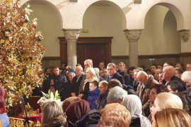 Cvijanovićeva i Dodik na bogosluženju u Sabornom hramu Hrista ...
