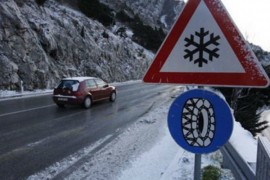 Poledica i klizavi kolovozi u višim predjelima
