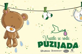Moj market organizuje puzijadu za bebe