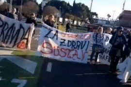 U Splitu održan protest podrške trostrukom ubici
