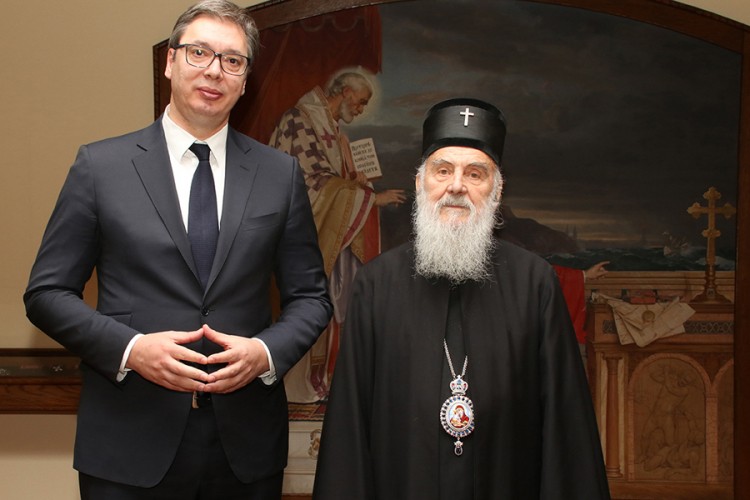 Vučić i patrijarh Irinej večeras u Crnoj Gori