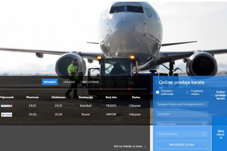 Zbog guste magle otkazano više letova sa Sarajevskog aerodroma