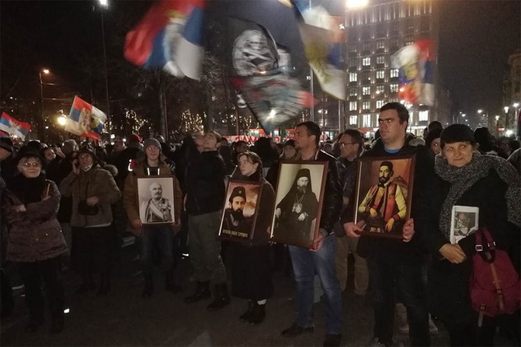 U Beogradu skup podrške vjernicima i SPC u Crnoj Gori