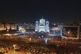 Desetine hiljada ljudi u litiji kroz Podgoricu