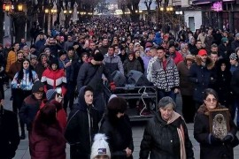 Litije širom Crne Gore uprkos snijegu i hladnoći