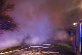 Veliki požar u Termama Čatež: Izgorio je dio termalne rivijere