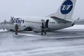 Turbulentno slijetanje ruskog aviona, okrenuo se za 90 stepeni
