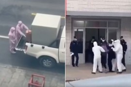 Šokantni snimci iz Kine: Žena vrišti dok je stavljaju u metalnu ...