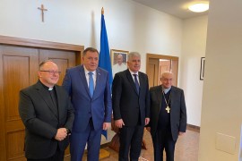 Dodik razgovarao s papskim nuncijem i Čovićem o ravnopravnosti u BiH