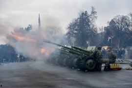 Počasna paljba sa Kalemegdana povodom Dana državnosti Srbije