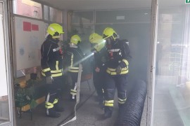 Banjalučki vatrogasci izveli vježbu u školi "Branislav Nušić"