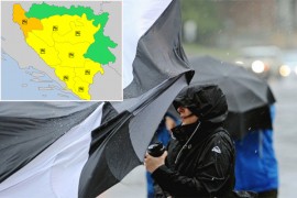 Žuti i narandžasti meteoalarmi za područje BiH