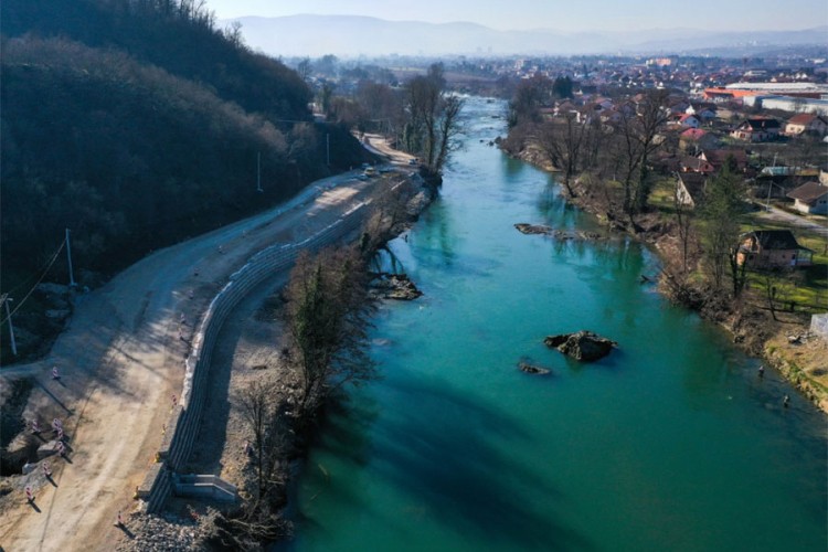 Sanirano klizište u Priječanima, nastavak gradnje puta