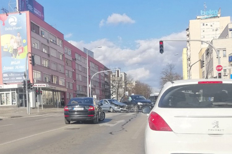 Sudar dva auta u centru Banjaluke