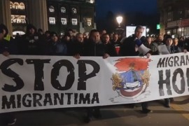 Protestni skup protiv migranata u Subotici