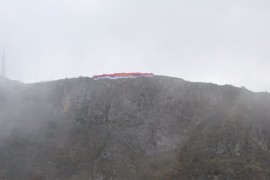 Razvili trobojku dugu 60 metara iznad Podgorice