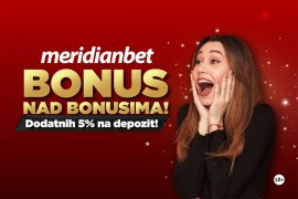 Ekskluzivna ponuda u Meridianu: Dodatnih pet odsto bonusa na depozit
