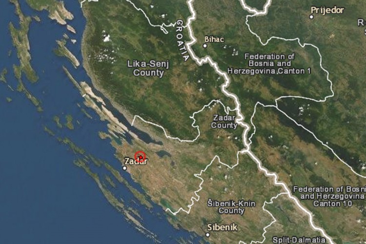 Zemljotres u Zadru uznemirio građane