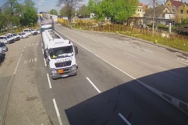 U Gradišci duga kolona teretnih vozila