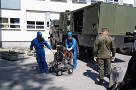 Ruski stručnjaci stigli u Doboj: Dezinfikovana bolnica