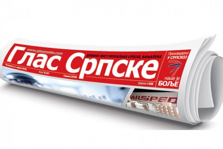 Besplatan primjerak "Glasa Srpske" za lakše dane u izolaciji