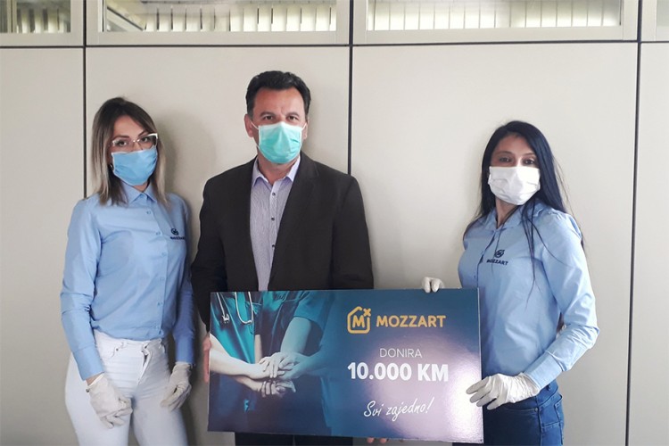 Mozzart donirao sredstva bolnici i Centru za socijalni rad u Prijedoru