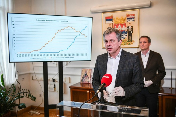 Broj aktivnih slučajeva zaraze virusom korona u Banjaluci opada
