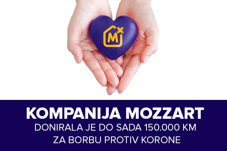 Mozzart donirao 150.000 KM bolnicama i građanima za borbu protiv korone