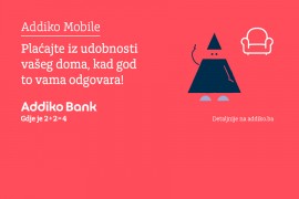Addiko banka produžila akciju plaćanja digitalnim uslugama