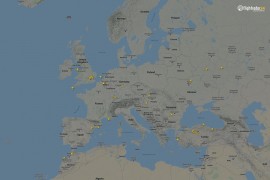 Kako je izgledalo nebo iznad Evrope prošle godine, a kako izgleda danas