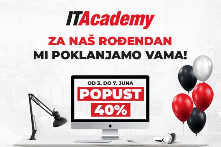 Rođendan ITAcademy: 40% popusta + besplatno doživotno školovanje